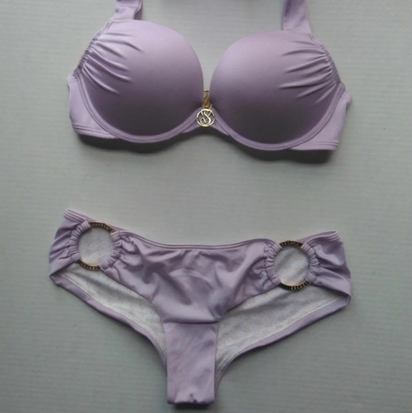 VS Bombshell Cheeky Ring Bikini~ Lavender Ice! - Picture 3 of 7